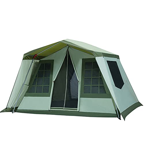 Outdoor-Zelt Camping Verdicktes Raumzelt Sonnenschutz und Regenschutz Großes Luxus-Campingzelt Großes Zelt für den Außenbereich, Familienkabinenzelte, Familienzelt für Cam von KLLJHB
