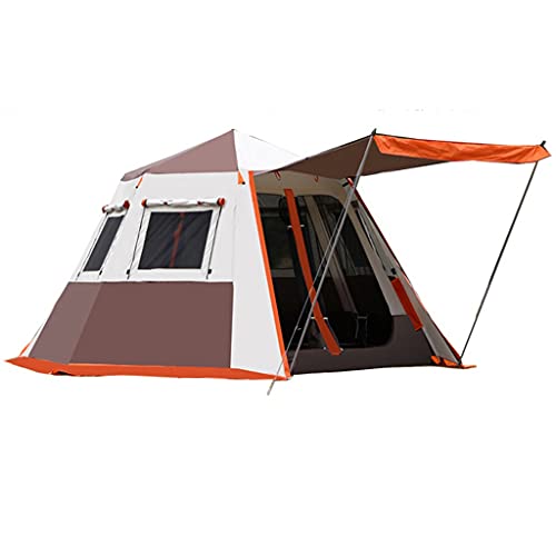 Pop-Up-Zelt für 3 bis 4 Personen, Camping-Outdoor-Zelt, Familien-Campingzelt mit 360°-Panoramablick, Belüftung, wasserdichtes Kuppelzelt für Kinder, Camping von KLLJHB