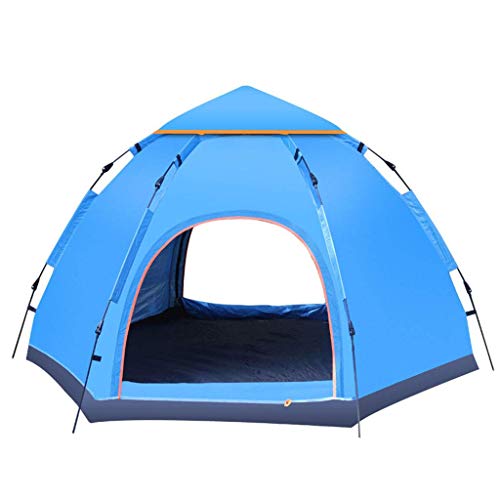 Tragbares automatisches Pop-Up-Zelt, 6-Personen-Familiencampingzelt mit Aufbewahrungstasche, Regen- und mückensicher, atmungsaktiv und UV-beständig, Zelt für Familien von KLLJHB