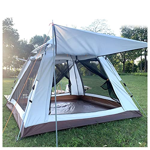 Zelt Camping 4 Mann Insektensicher, Doppeltüren und Vier Fenster Leichtes Zelt Stabiles und leichtes Zelt für Camping Wandern Picknick Garten von KLLJHB