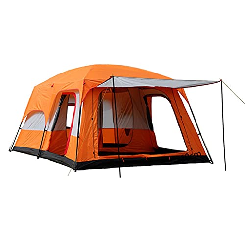Zelte Campingzelt 6 Personen, wasserdichtes 150D Oxford, Familienzelt mit Schlafzimmern, Sofortzelte für Camping mit Markise, Tunnelzelt für 4–6 Personen (Farbe: von KLLJHB