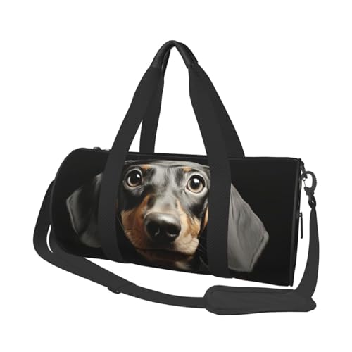 Sporttasche für Damen und Herren, Reisetasche, Dackel, Wochenendtasche, Segeltuch, Handgepäcktasche für Reisen, Schwimmen, Fitness, Workout, Sport, Duffle, Schwarz, Einheitsgröße, Schwarz , Sporttasche für Damen und Herren, Reisetasche, Dackel, Wochenendtasche, Segeltuch, Handgepäcktasche für Reisen, Schwimmen, Fitness, Workout, Sport, Duffle, Schwarz, Einheitsgröße, Schwarz , von KLOPH