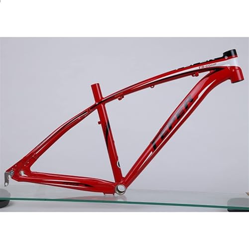 KLYso 19'' 20'' Aluminiumlegierung Fahrradrahmen QR 135mm Scheibenbremsrahmen, for 26 Zoll Räder 26er Mountainbike Rahmen(Red,26x19'') von KLYso