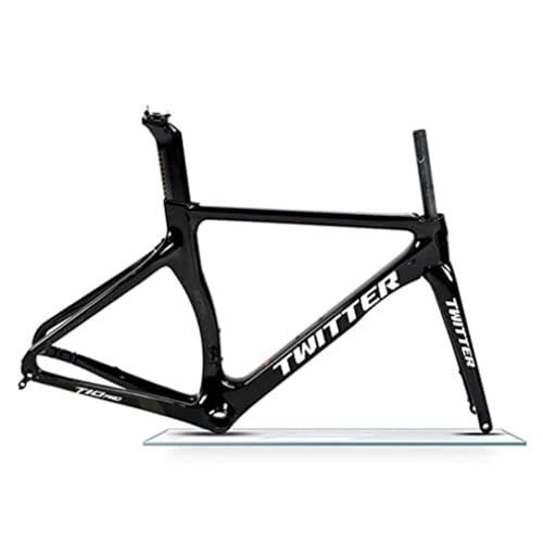 KLYso 46/48/50/52/54cm Wind Brechen Rahmen Interne Routing Rennrad Frameset Disc Bremse Steckachse Carbon Racing Rahmen(D,50CM) von KLYso