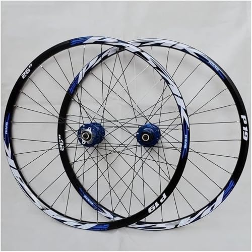 KLYso Schnelle Demontage Der Vorder- Und Hinterräder Fahrrad-Radsatz, Doppelwandiges Fahrradrad(Blue,27.5 INCH) von KLYso