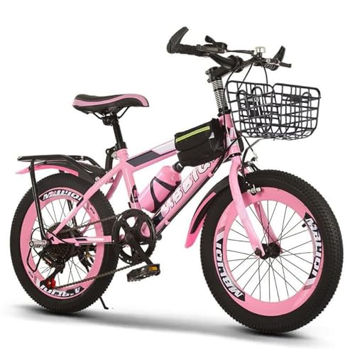 Mountainbike Mit Sensibler Schaltung/Verstellbarer Sitz Und Lenker/Geeignet for Kinder Im Alter Von 6–15 Jahren, Die Kinderfahrräder Fahren(H,20 Inches) von KLYso