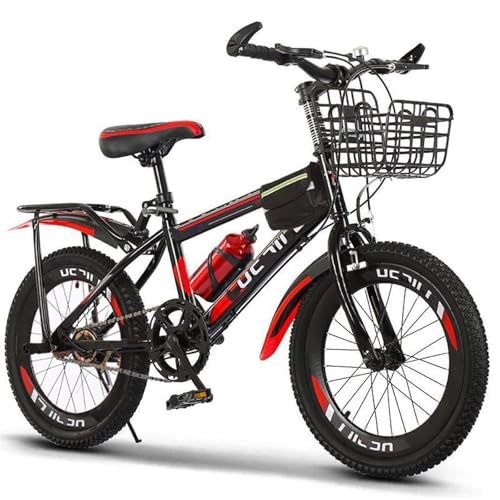 Rahmen Aus Kohlenstoffstahl/Kinder-Mountainbike/Sensibles Schalten/Verstellbarer Sitz/Geeignet for 8-15-jährige Kinder, Die Kinderfahrräder Fahren Kinderfahrrad(F,22 Inches) von KLYso