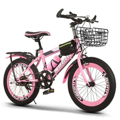 Rahmen Aus Kohlenstoffstahl/Kinder-Mountainbike/Verstellbarer Sitz Und Lenker/Geeignet for Kinder Im Alter Von 6–15 Jahren, Die Kinderfahrräder Fahren Kinderfahrrad(BKE,20 Inches) von KLYso