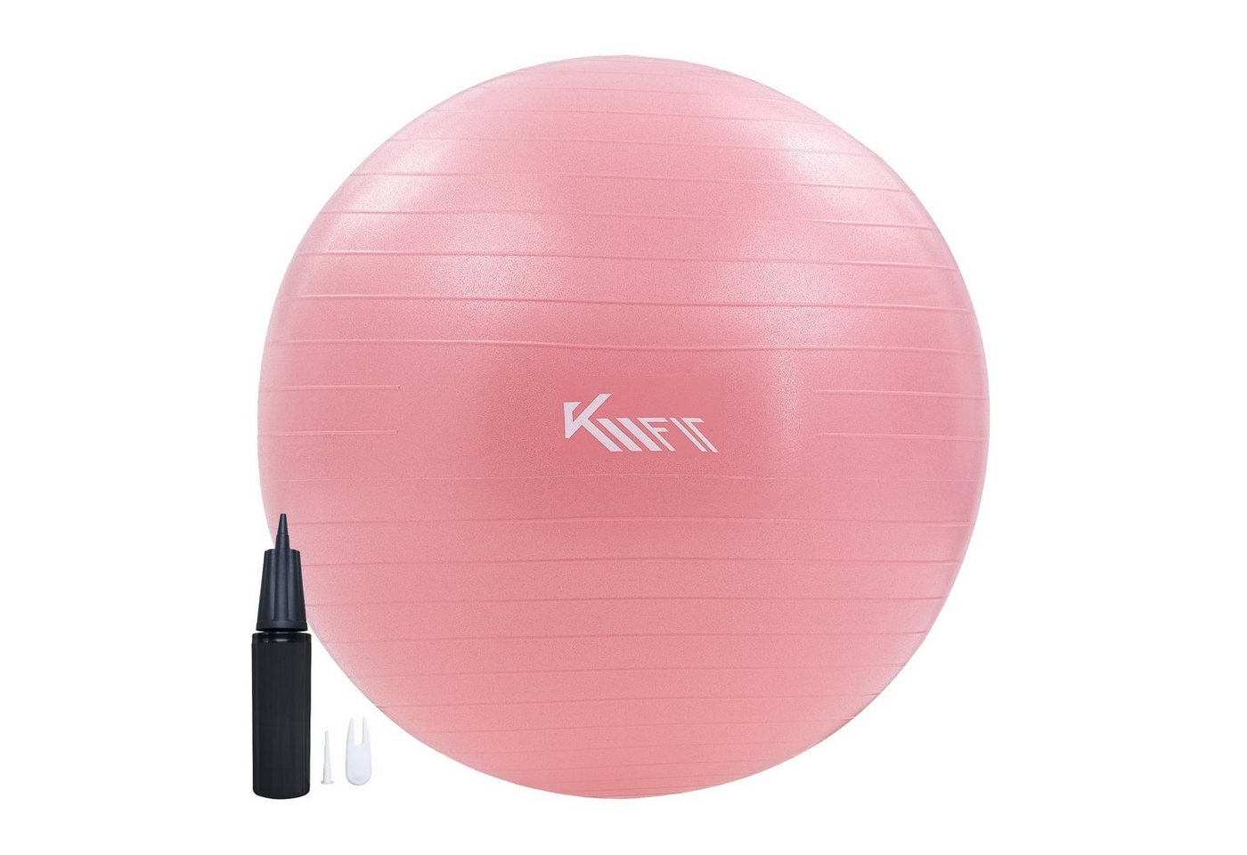 KM - Fit Gymnastikball Trainingsball Sitzball für Fitness,Yoga,Gymnastik 65 cm (mit Luft-Pumpe, Rosa), Max. Belastbarkeit: 300 kg von KM - Fit