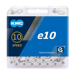 KMC E-Bike Kette e10 10-fach 122 Glieder mit MissingLink KMC E-Bike Kette e10 10-fach 122 Glieder mit MissingLink von KMC