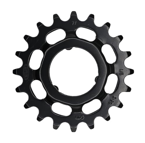 KMC Unisex-Adult KB 20 S E-Bike Kettenblatt für Shimano Schaltungsnaben, 1/2" x 1/8", CrMo Stahl, Schwarz, quot KMC Unisex-Adult KB 20 S E-Bike Kettenblatt für Shimano Schaltungsnaben, 1/2" x 1/8", CrMo Stahl, Schwarz, quot von KMC