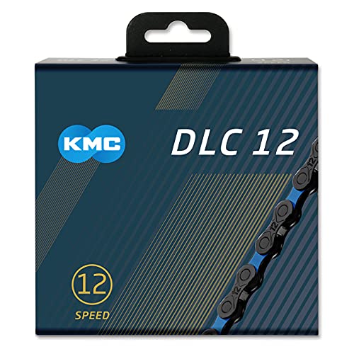 Fahrrad Kette, KMC Fahrradkette, DLC12, 1/2" x 11/128", 126 Glieder, 12-fach kompatibel mit Shimano / Sram / Campagnolo, schwarz-blau Fahrrad Kette, KMC Fahrradkette, DLC12, 1/2" x 11/128", 126 Glieder, 12-fach kompatibel mit Shimano / Sram / Campagnolo, schwarz-blau von KMC