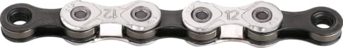 Fahrrad Kette, KMC Fahrradkette, X12 Silver/Black, 1/2" x 11/128", 126 Glieder, 12-fach, kompatibel mit Shimano / Sram / Campagnolo, schwarz-silber Fahrrad Kette, KMC Fahrradkette, X12 Silver/Black, 1/2" x 11/128", 126 Glieder, 12-fach, kompatibel mit Shimano / Sram / Campagnolo, schwarz-silber von KMC