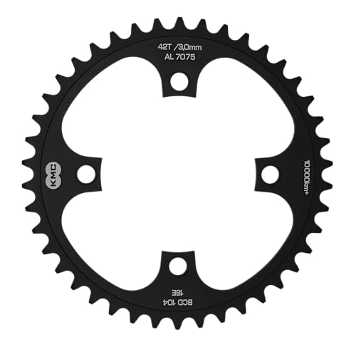 KMC Unisex – Erwachsene Kettenblatt für E-Bike 42 Zähne,schwarz eloxiert,1/2x1/8,SB-Verpackung KMC Unisex – Erwachsene Kettenblatt für E-Bike 42 Zähne,schwarz eloxiert,1/2x1/8,SB-Verpackung von KMC