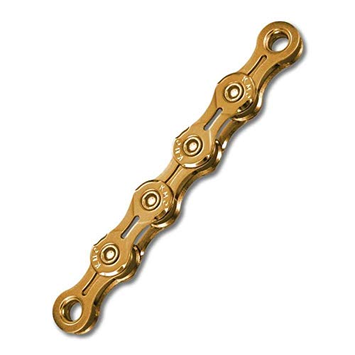 Fahrrad Kette, KMC Fahrradkette, X11EL Ti-N Gold, 1/2" x 11/128", 118 Glieder, 11-fach, kompatibel mit Shimano / Sram / Campagnolo, gold Fahrrad Kette, KMC Fahrradkette, X11EL Ti-N Gold, 1/2" x 11/128", 118 Glieder, 11-fach, kompatibel mit Shimano / Sram / Campagnolo, gold von KMC