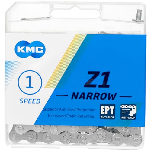 Fahrrad Kette, KMC Fahrradkette, Z1Narrow EPT, 1/2" x 3/32", 112 Glieder, 1-fach, mit “ECO ProTeQ” Fahrrad Kette, KMC Fahrradkette, Z1Narrow EPT, 1/2" x 3/32", 112 Glieder, 1-fach, mit “ECO ProTeQ” von KMC