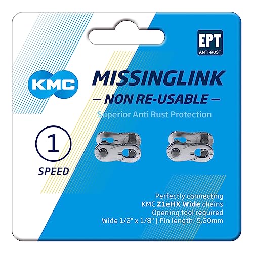 KMC Unisex's Missing Links Z1EHX Wide Silver, TU EU von KMC