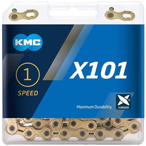 KMC X101 Kette, Ti-NI Gold, 112 Link von KMC