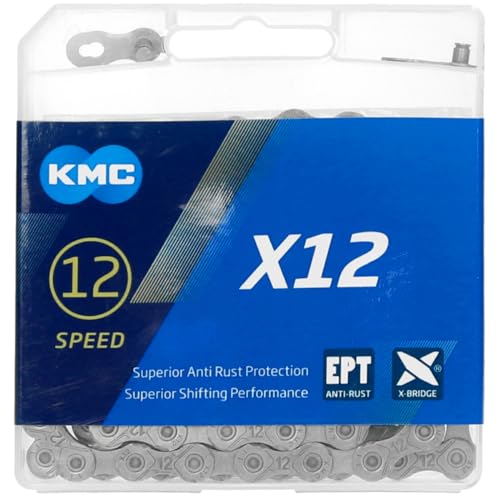 Fahrrad Kette, KMC Fahrradkette, X12 EPT, 1/2" x 11/128", 126 Glieder, 12-fach, kompatibel mit Shimano / Sram / Campagnolo, mit ECO ProTeQ Fahrrad Kette, KMC Fahrradkette, X12 EPT, 1/2" x 11/128", 126 Glieder, 12-fach, kompatibel mit Shimano / Sram / Campagnolo, mit ECO ProTeQ von KMC