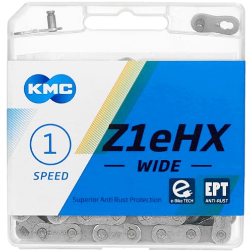 Fahrrad Kette, KMC Fahrradkette, Z1 eHX WIDE EPT, 1/2“ x 1/8“, 122 Glieder, 1-fach, rostresistent Fahrrad Kette, KMC Fahrradkette, Z1 eHX WIDE EPT, 1/2“ x 1/8“, 122 Glieder, 1-fach, rostresistent von KMC