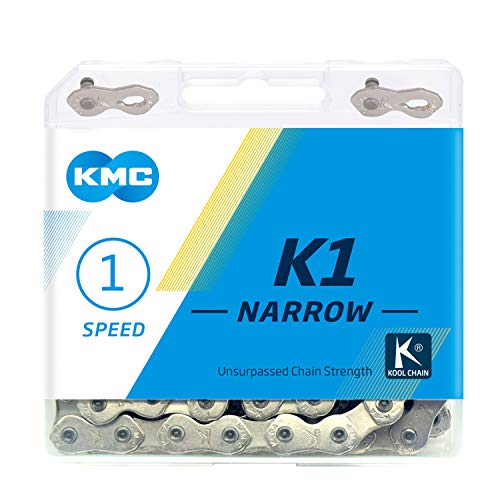 KMC ket K1 3/32 Narrow Silver Kette, Silber, 1/8-100 Link von KMC