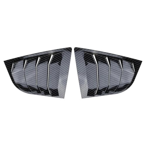 KNBEAZCDE Auto Hintere Seitenscheiben Für k&ia Cerato Limousine 2013-2018 Carbonfaser-Stil Auto Hinten Jalousie Fenster Seite Shutter Abdeckung Vent Scoop Shades Abdeckung von KNBEAZCDE