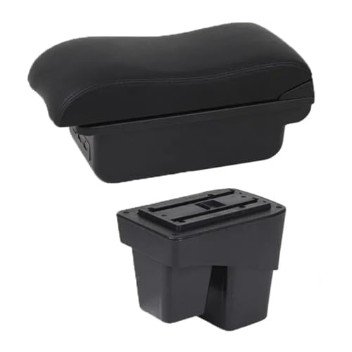 KNBEAZCDE Auto Mittelarmlehne Für H&onda Fit Jazz 3 2014-2020 Auto Armlehne Box Lagerung Box Auto Arm Rest Center Konsole Arm Auto Armlehne Unterstützung Ellenbogen von KNBEAZCDE