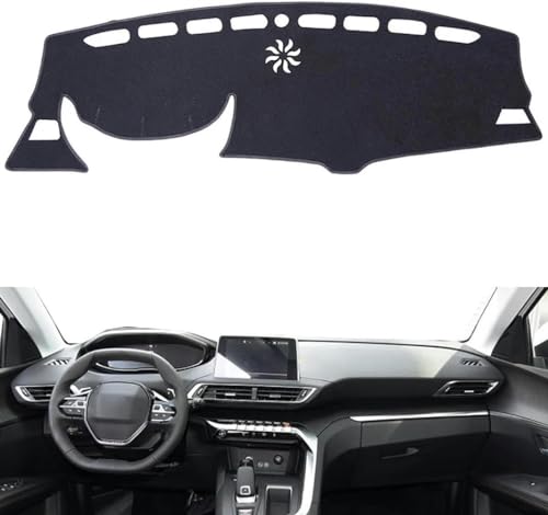 KNGWOK Auto Armaturenbrett Abdeckung Für Peugeot 4008 2017 2018 Dashboard Cover Schutzschild Interior Styling ZubehöR von KNGWOK