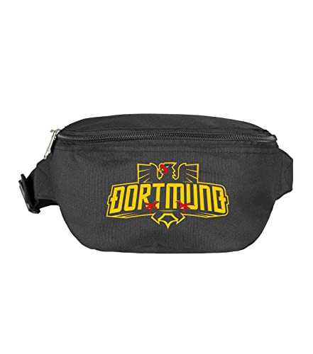 Dortmund Bauchtasche Stadtadler Schwarz von KNOW-MORE-STYLEZ