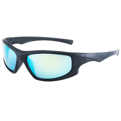 Rahmenlose Fahrradbrille,Sportbrillen Fahrrad Brille,Fahrradbrille für Herren und Damen,Polarisiert Metallrahmen Sonnenbrille,Polarisiert Fahren Reiten Linse Sonnenbrille,Polarisierte Fahrradbrille von KOAHDE