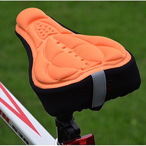 Gelüberzug for den Fahrradsattel Sattelbezug Überzug, Bicycle Saddle Cover Padded Soft Waterproof Seat Cover Perfekte for Herren,Damen und Kinder von KOBONA