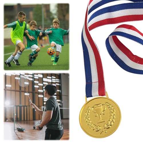 KOBONA 4,9 cm Goldmedaille, Medaillen mit Halsband, Sportbelohnungen, Siegermedaillen aus Metall, Wettbewerbsmedaillen for Talentshow, Party, Rennen KOBONA 4,9 cm Goldmedaille, Medaillen mit Halsband, Sportbelohnungen, Siegermedaillen aus Metall, Wettbewerbsmedaillen for Talentshow, Party, Rennen von KOBONA