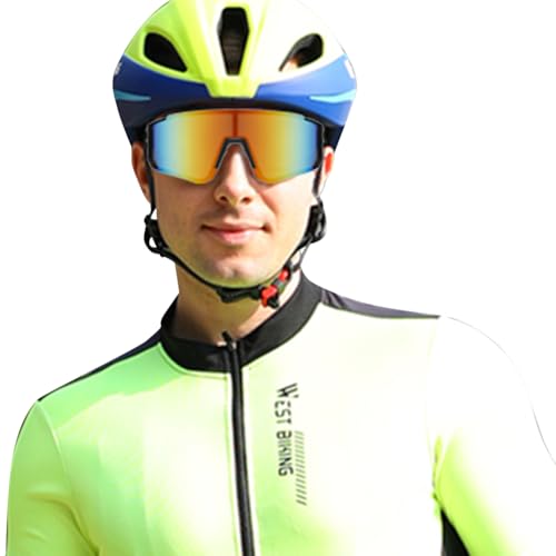 KOBONA Fahrrad-Sonnenbrille, Schutz, MTB-Fahrrad-Schutzbrille, winddichte Sportbrille, leicht, für Outdoor-Sport von KOBONA