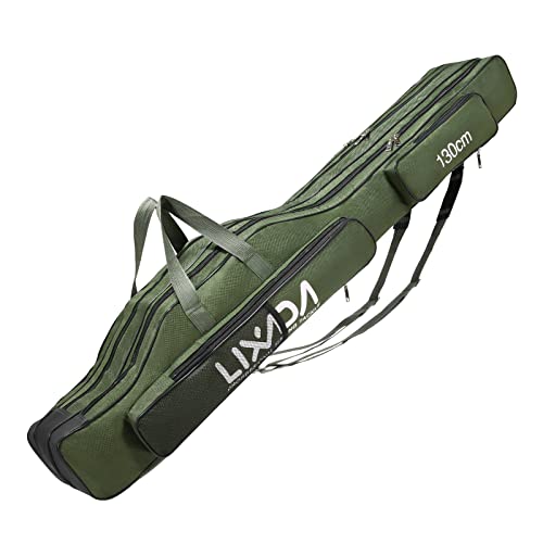 KOCAN Angelgerät Tasche, 130 cm / 150 cm DREI Schichten Angeltasche Tragbare Falten Angelrute Angelgerät Werkzeug Tragetasche Träger Reisetasche KOCAN Angelgerät Tasche, 130 cm / 150 cm DREI Schichten Angeltasche Tragbare Falten Angelrute Angelgerät Werkzeug Tragetasche Träger Reisetasche von KOCAN