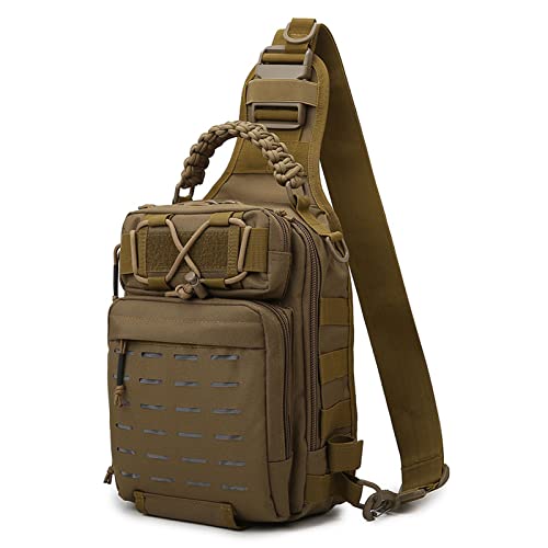 KOCAN Angelrucksack, Angel Sling Bag Angelgerät Aufbewahrungstasche Werkzeugtasche zum Angeln Wandern Jagen Camping von KOCAN