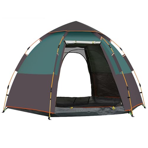 KOCAN Easy Pop Up Zelt Große Familienzelte für Camping Wasserdichtes Campingzelt Automatisches Doppelschicht-Schnellöffnungszelt Atmungsaktiv und regenfest für Outdoor-Camping Wandern Rucksackreisen S von KOCAN