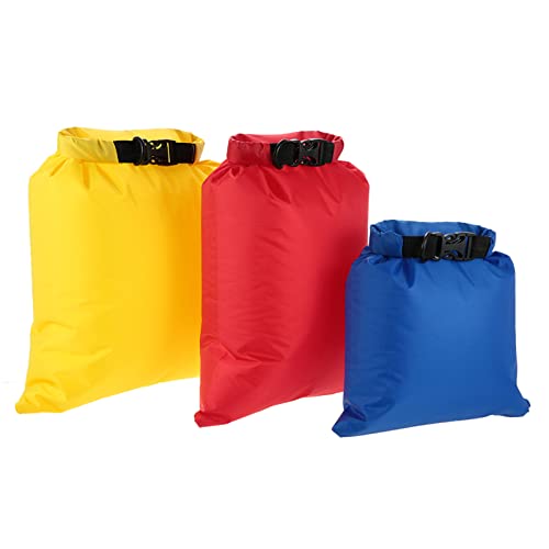 KOCAN Wasserfester Packsack, Packung mit 3 wasserdichte Tasche 3L + 5L + 8L Außenultra Dry Sacks für Camping Wandern Reisen von KOCAN