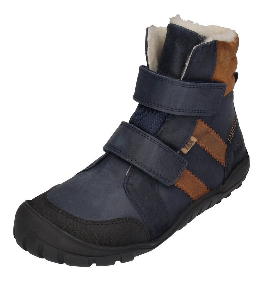 KOEL MILO HYDRO TEX Barfußschuh Navy Cognac von KOEL