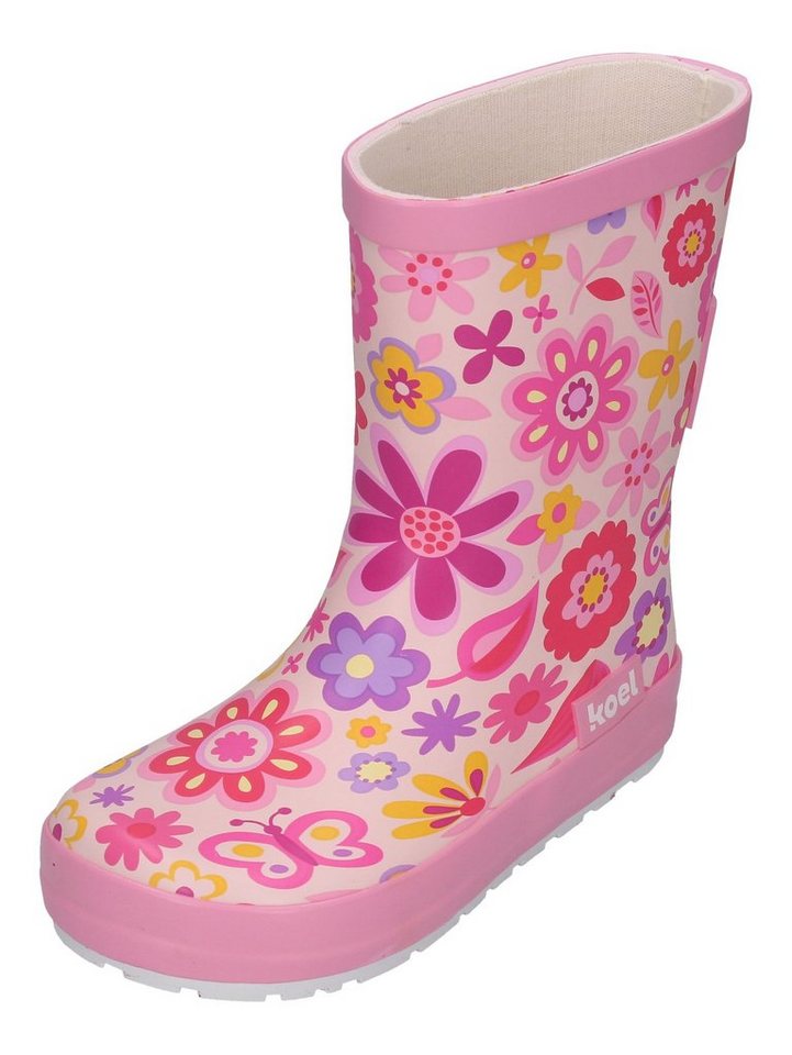 KOEL WELLIE BARE MULTI Barfußschuh Fuchsia Flowers KOEL WELLIE BARE MULTI Barfußschuh Fuchsia Flowers von KOEL