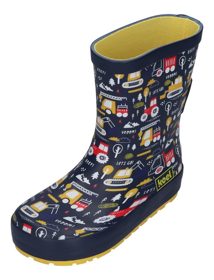 KOEL WELLIE TRACTOR V2 Barfußschuh Print Blue KOEL WELLIE TRACTOR V2 Barfußschuh Print Blue von KOEL