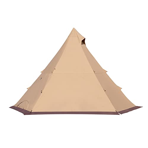 Leichtes Tipi-Campingzelt mit herausnehmbarem Innennetz, Doppellagiges Camping-Tipi-Zelt für 5–6 Personen von KOHARA