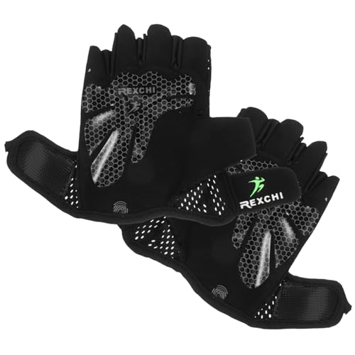 KOMBIUDA 1 Paar Reiten Handschuhe Radfahren Handschuh Mountainbike Skid-Proof Handschuhe Outdoor Reiten Handschuhe M (schwarz) von KOMBIUDA