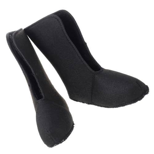 KOMBIUDA 1 Paar warme Schneeschuhe Wanderschuhe Winterstiefel wasserdichte Schuhe Schnee Boots Jagdstiefel Sport-Wintersocken winterfleece socken Sportstiefelsocken Oxford-Stoff Black von KOMBIUDA