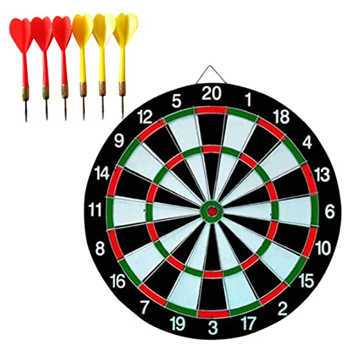 KOMBIUDA 1 Satz 12 Dartscheibe mit Darts magnetisches dartspiel Kidcraft-Spielset Beflockte Dartscheibe pro Darts professionelle dartpfeile Darts Set Dart-Brettspiel Dartscheibe für Kinder von KOMBIUDA