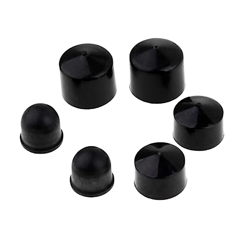 KOMBIUDA 1 Satz 3 Klammer Spitze Pivot-Cups-Skateboard Skatetrucks Skateboard-Truck-buchse Skate-Tool Skateboard-Hardware Longboard-Trucks Skateboard-ersatz-Pivot-Cups Roue Bausatz Black Pu von KOMBIUDA