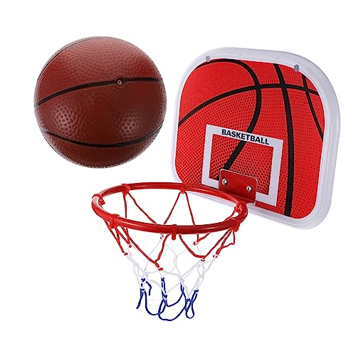 KOMBIUDA 1 Satz Basketballständer Für Kinder Mini-basketballkorb Hängender Basketballkorb Outdoor-basketballkorb Für Kinder Schießsportbedarf Home Wall Basketballkorb Spielzeug Rot Plastik von KOMBIUDA