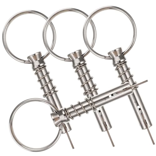 KOMBIUDA 1 Selbstsichernder Stift Polierte Sicherheitsnadel Schnellspannstift Für Marine Pragmatische Sicherheitsnadel Marine-Armatur Robustes Accessoire Zubehör Rostfreier Stahl Silver von KOMBIUDA