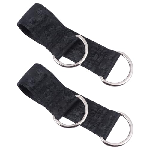 KOMBIUDA 2 Stk Zubehör Für Fitnessgeräte Pullup-bänder Für Den Innenbereich Gymnastik-ringgürtel Zugbänder Für Die Übung Fitness-hängeriemen Gummi Übung Bands Erdfarben Gurt Nylon-edelstahl von KOMBIUDA