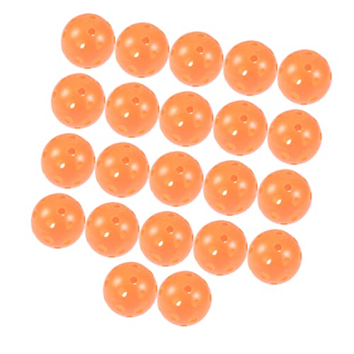 KOMBIUDA 22St Ball für drinnen roter Ball Golf-Übungsbälle aus Schaumstoff Discgolftasche klein Golfball-Training für zu Hause Indoor-Golfball-Set Sportzubehör Ball für draußen Orange von KOMBIUDA