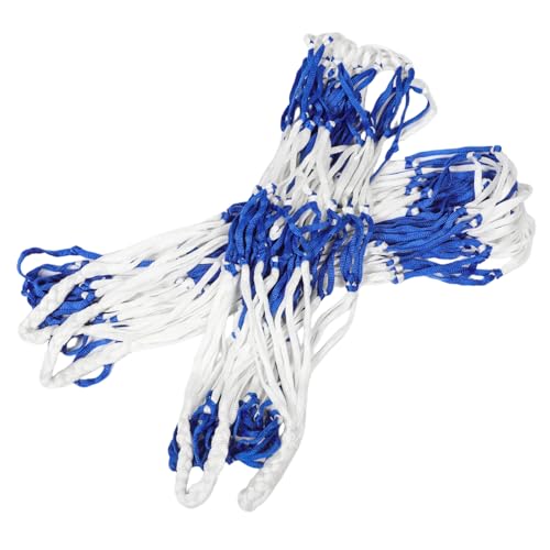 KOMBIUDA 2St Ballnetztasche Basketballnetz fußball zubehör Sport zubehör Sporttasche sportnetz Mesh-Aufbewahrungstaschen Basketball-Aufbewahrung Netzbeutel mit Kordelzug Polypropylen Blue von KOMBIUDA